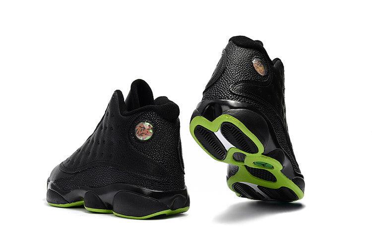 Air Jordan 13 Altitude Black Green Hightop Sneakers - Obeezi