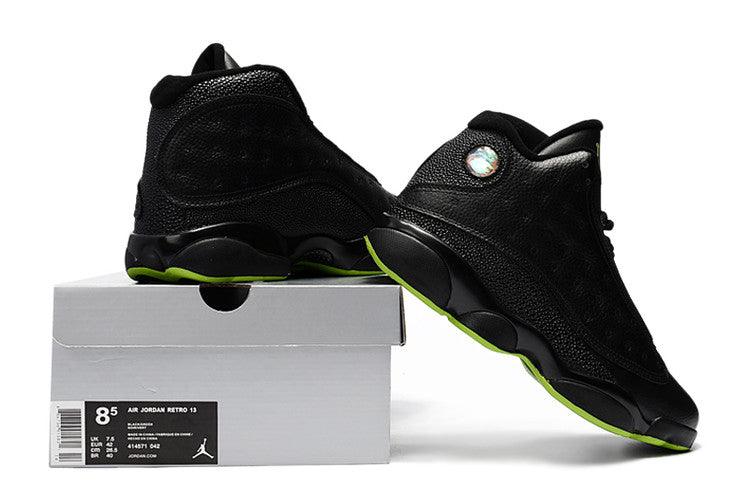 Air Jordan 13 Altitude Black Green Hightop Sneakers - Obeezi