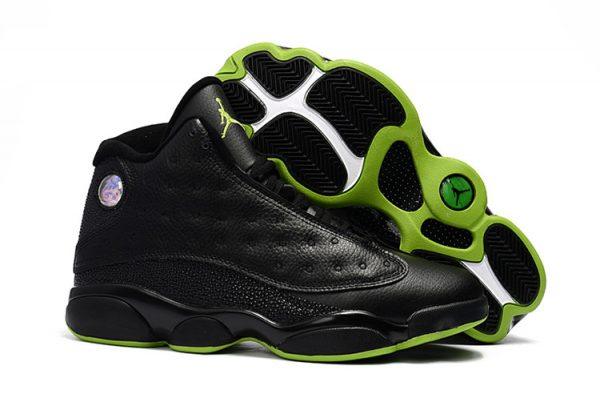 Air Jordan 13 Altitude Black Green Hightop Sneakers - Obeezi