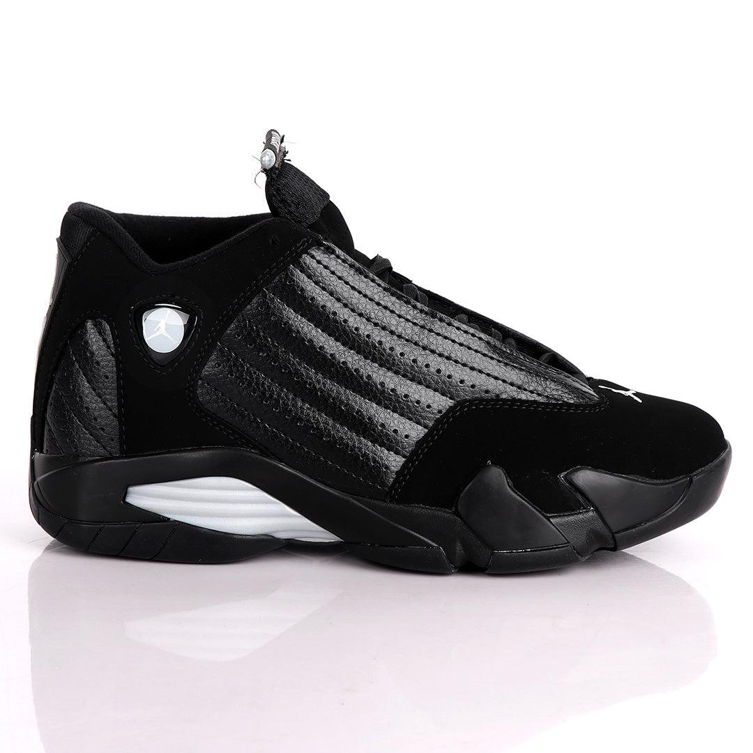 Air Jordan 14 Retro Royal Black Suede Sneakers - Obeezi