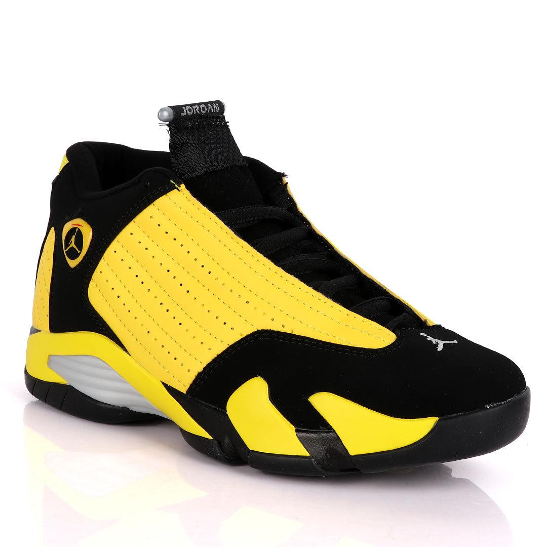 Air Jordan 14 Retro Yellow And Black Sneakers - Obeezi