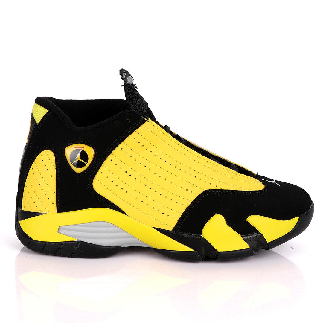 Air Jordan 14 Retro Yellow And Black Sneakers - Obeezi