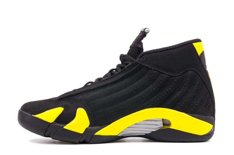 Air Jordan 14 Thunder Black/Vibrant Yellow-White - Obeezi