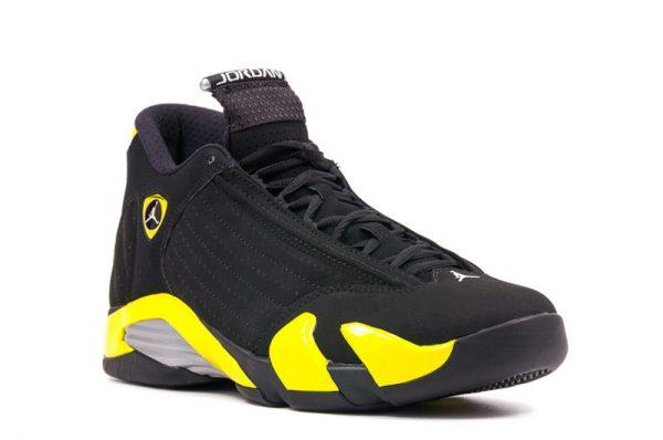 Air Jordan 14 Thunder Black/Vibrant Yellow-White - Obeezi
