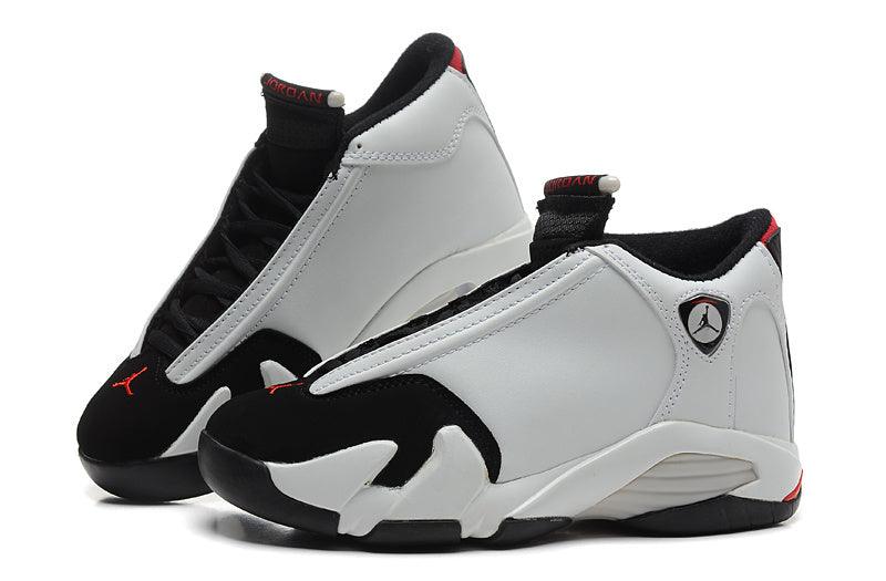 Air Jordan 14 Xiv Gs Black Toe White/Black-Varsity Sneakers - Obeezi