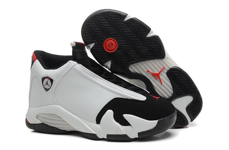 Air Jordan 14 Xiv Gs Black Toe White/Black-Varsity Sneakers - Obeezi