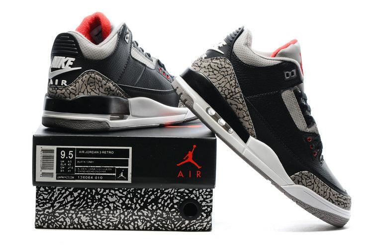Air Jordan 3 OG Retro Black Cement Basket Ball Sneaker - Obeezi
