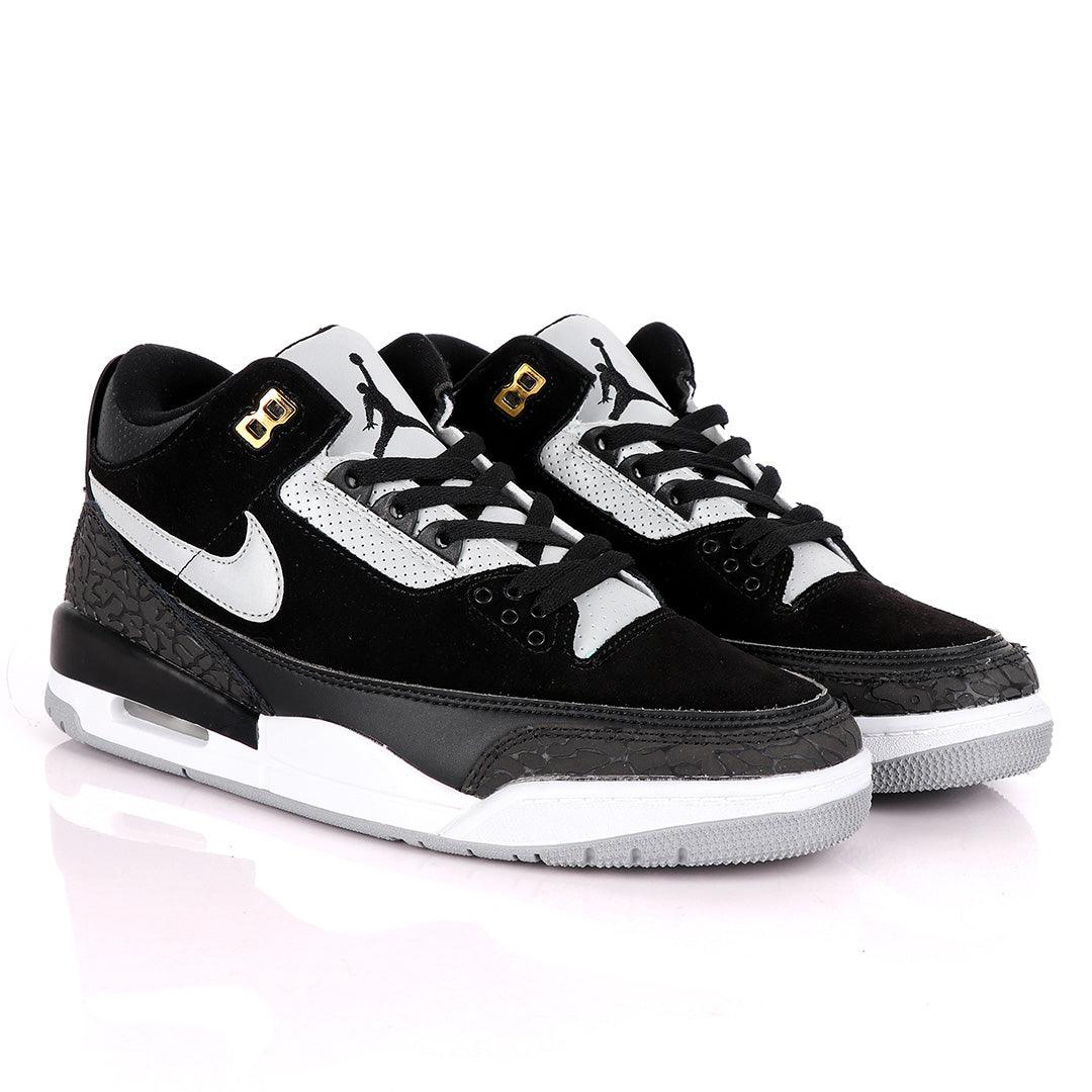Air Jordan 3 Retro Tinker Suede Black Sneakers - Obeezi