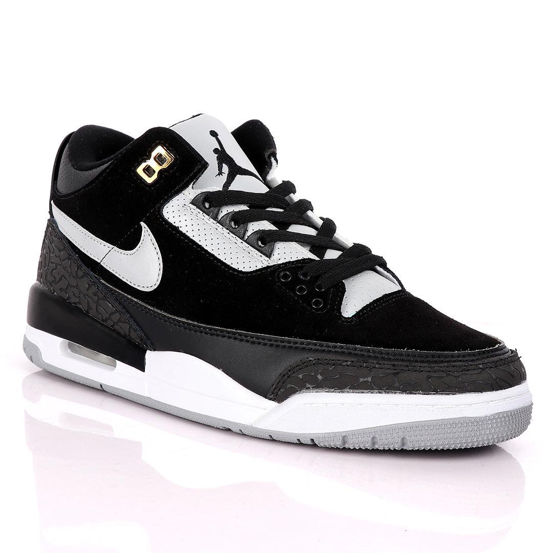 Air Jordan 3 Retro Tinker Suede Black Sneakers - Obeezi