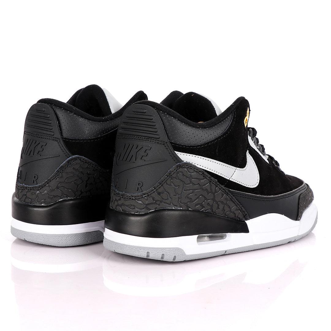 Air Jordan 3 Retro Tinker Suede Black Sneakers - Obeezi