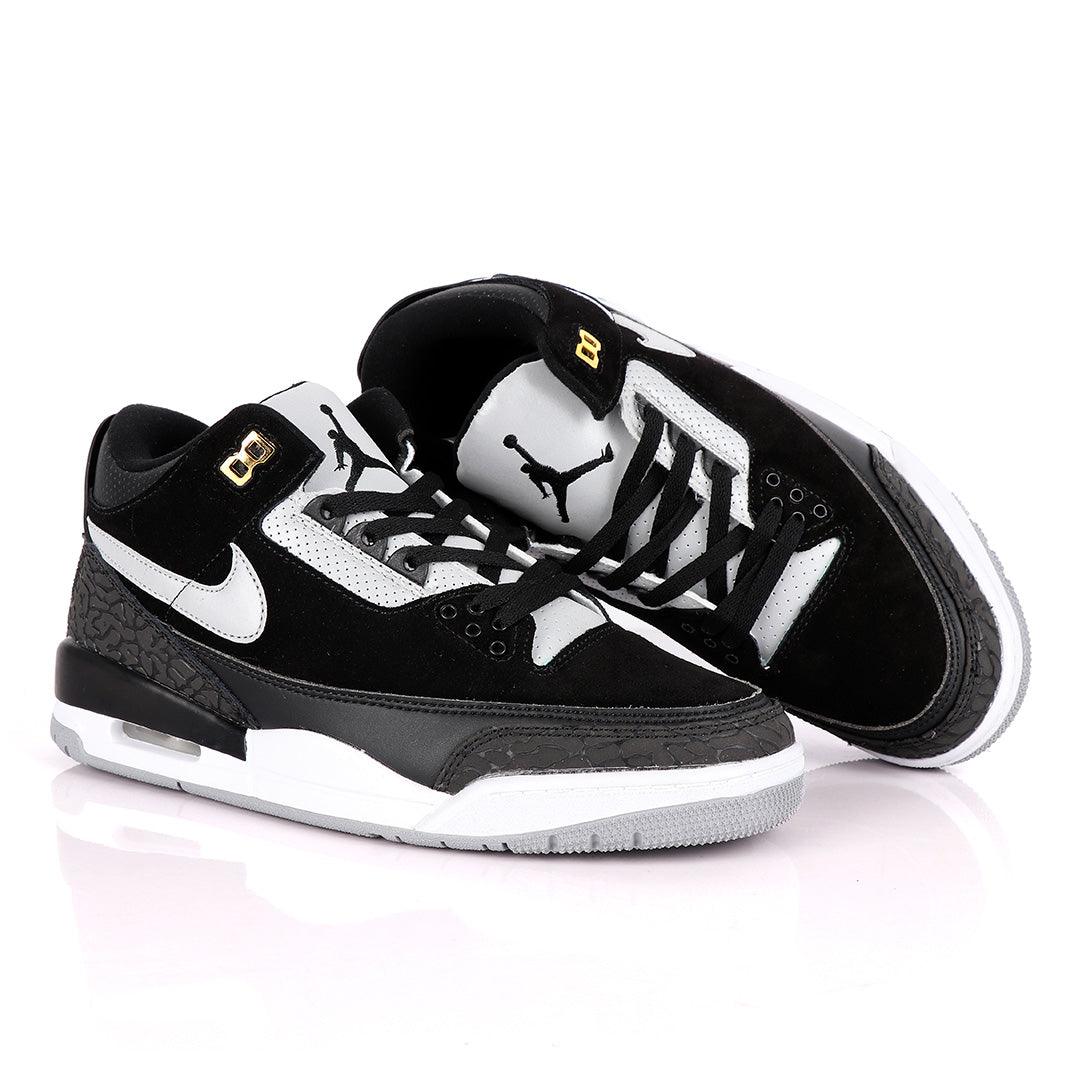 Air Jordan 3 Retro Tinker Suede Black Sneakers - Obeezi