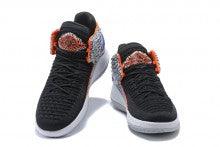 Air Jordan 32 Black Elephant Print/Blue-Orange Basketball Shoes - Obeezi