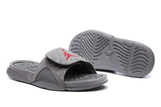 Air Jordan 4 Cool Grey Glow in Dark AJ4 Men's Slides Sandals Flip Flop - Obeezi