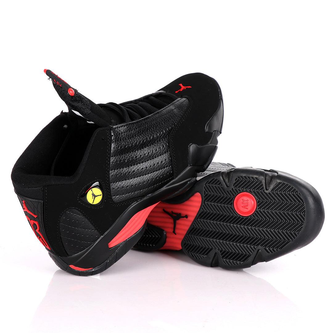 Air Jordan Black-Red Suede Sneakers - Obeezi