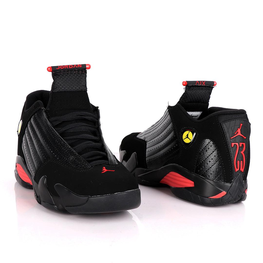 Air Jordan Black-Red Suede Sneakers - Obeezi