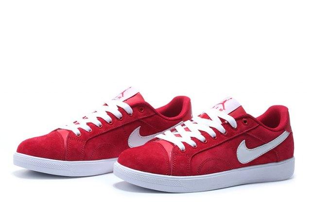 Air Jordan Sky High OG Suede Red White Men's Running Shoes - Obeezi