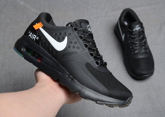 Air Max Zero Off White Black White Mens Running Sneakers - Obeezi