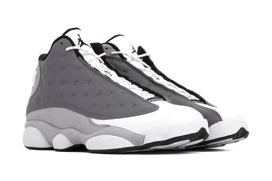 AJ 13 Retro Men's Basketball Sneakers White-Grey - Obeezi