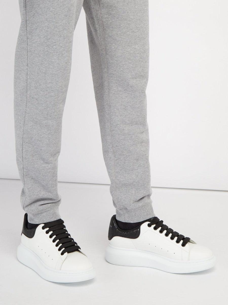 Alexander Mcqueen Leather Platform Sneakers-White - Obeezi