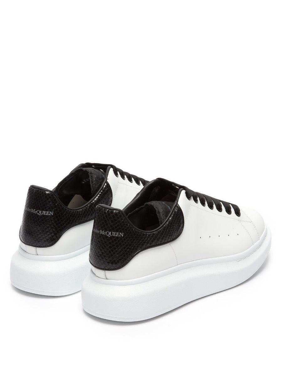 Alexander Mcqueen Leather Platform Sneakers-White - Obeezi