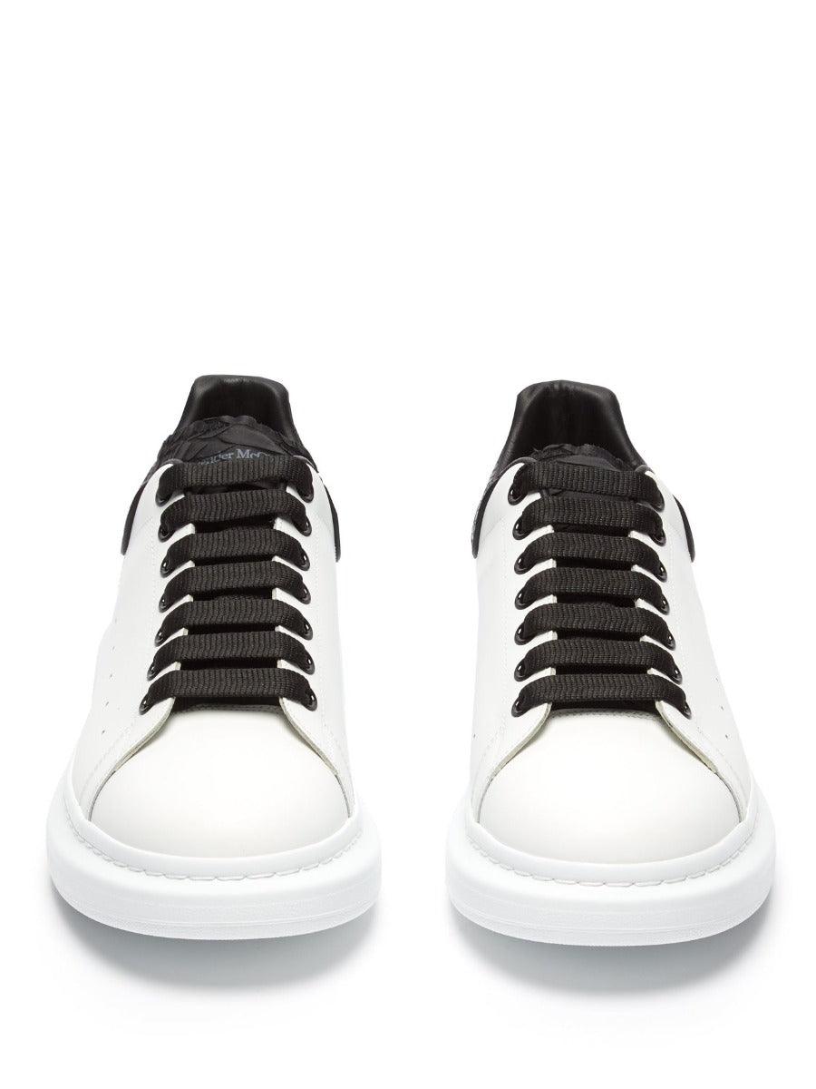 Alexander Mcqueen Leather Platform Sneakers-White - Obeezi