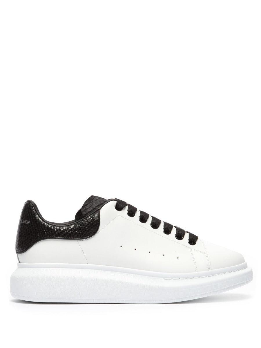 Alexander Mcqueen Leather Platform Sneakers-White - Obeezi
