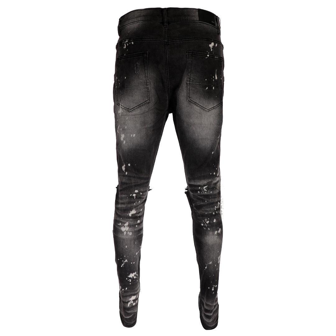 Ami High Quality Ripped Jeans- Black - Obeezi.com