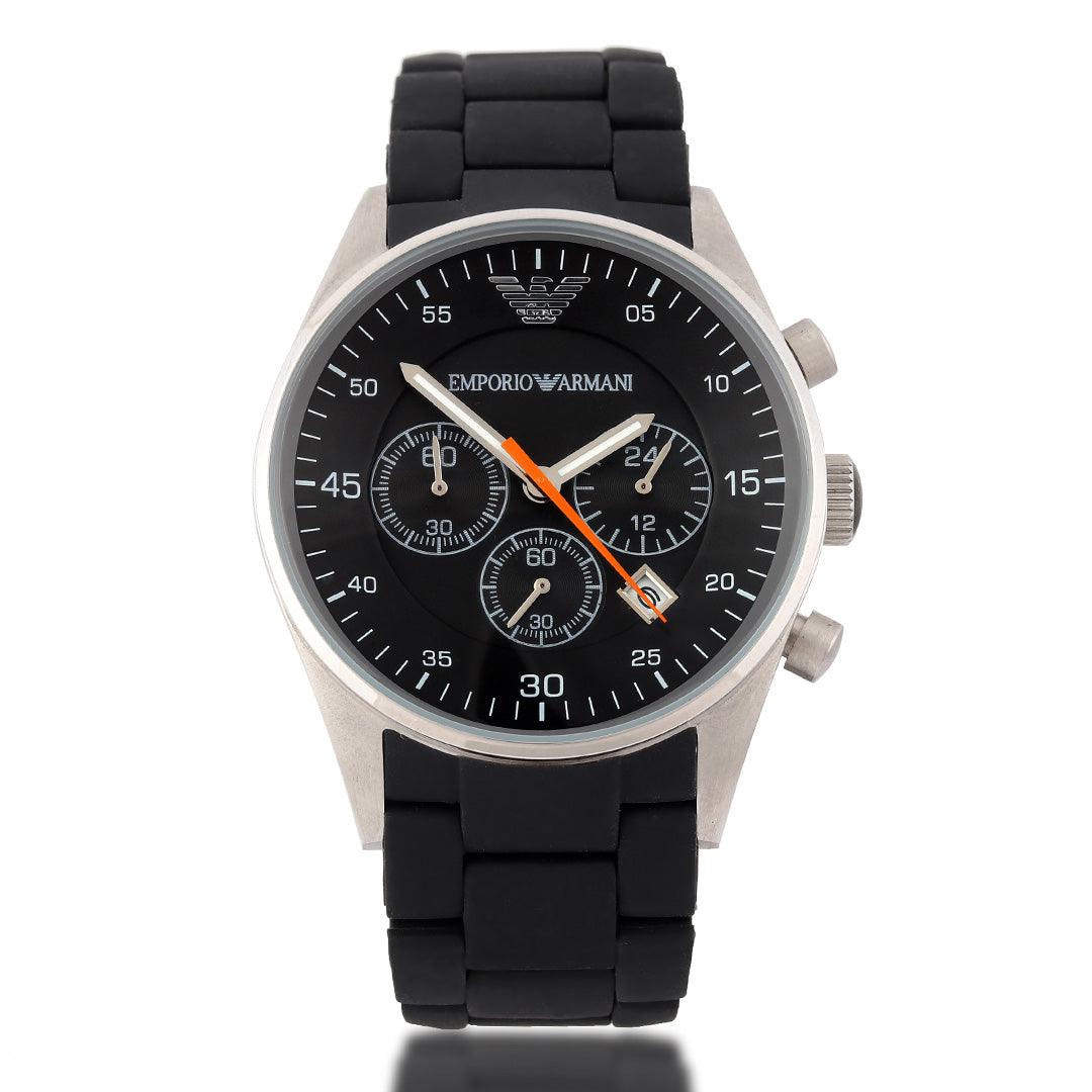 Analogue Silicon Black Wrist Watch - Obeezi.com