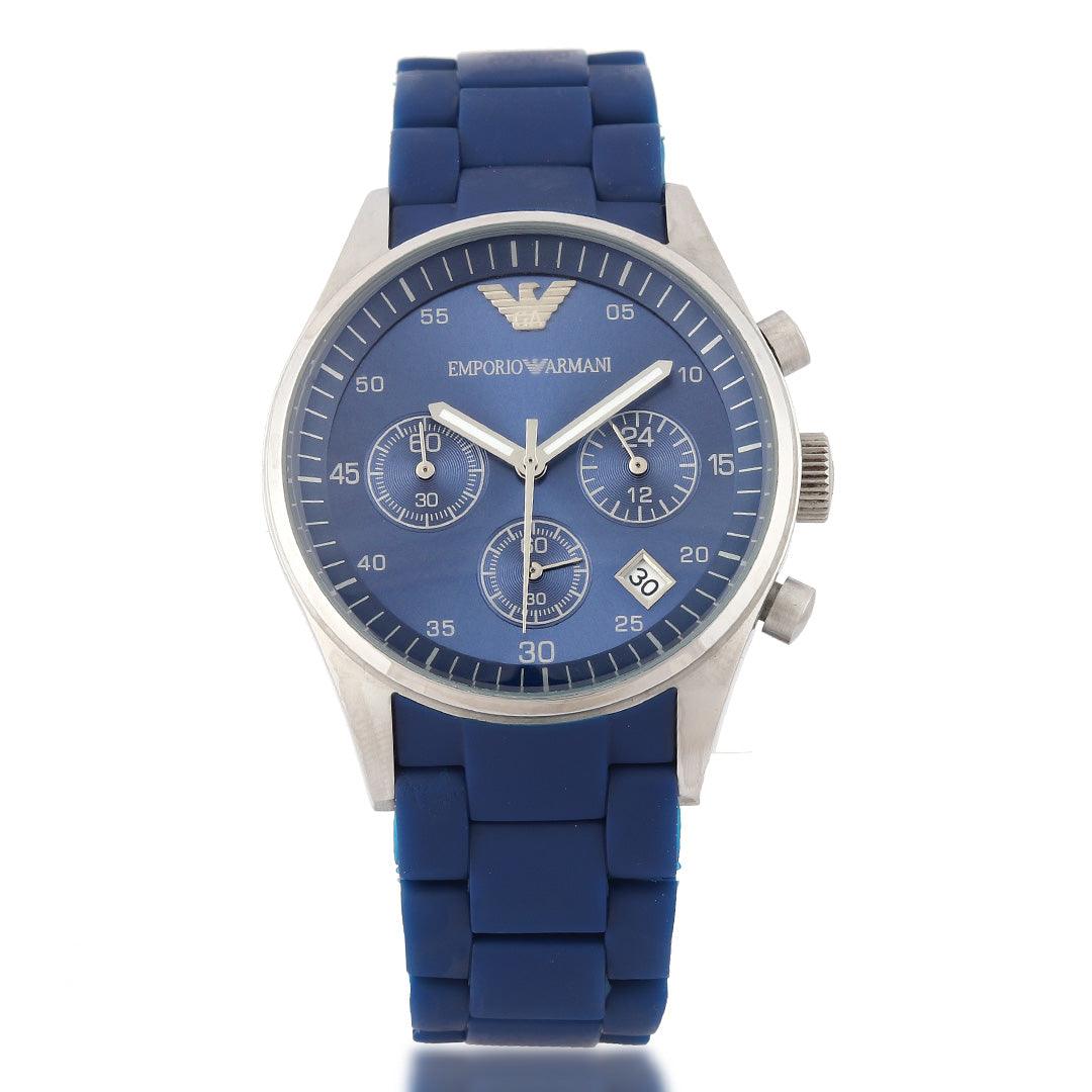 Analogue Silicon Royal Blue Wrist Watch - Obeezi.com
