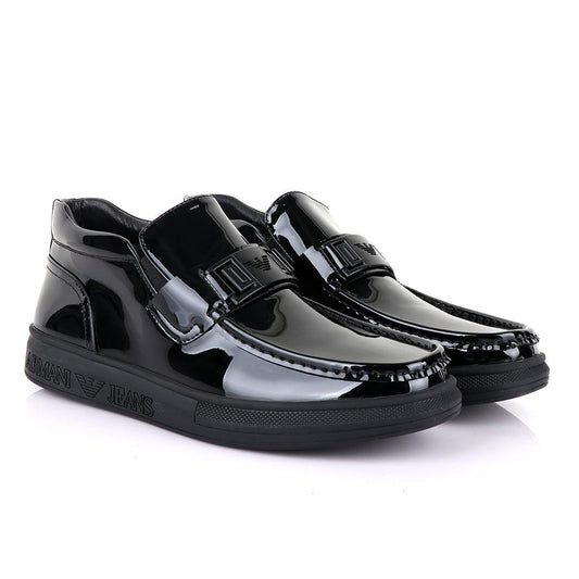 ARM Classic Wetlips Black Leather shoe - Obeezi