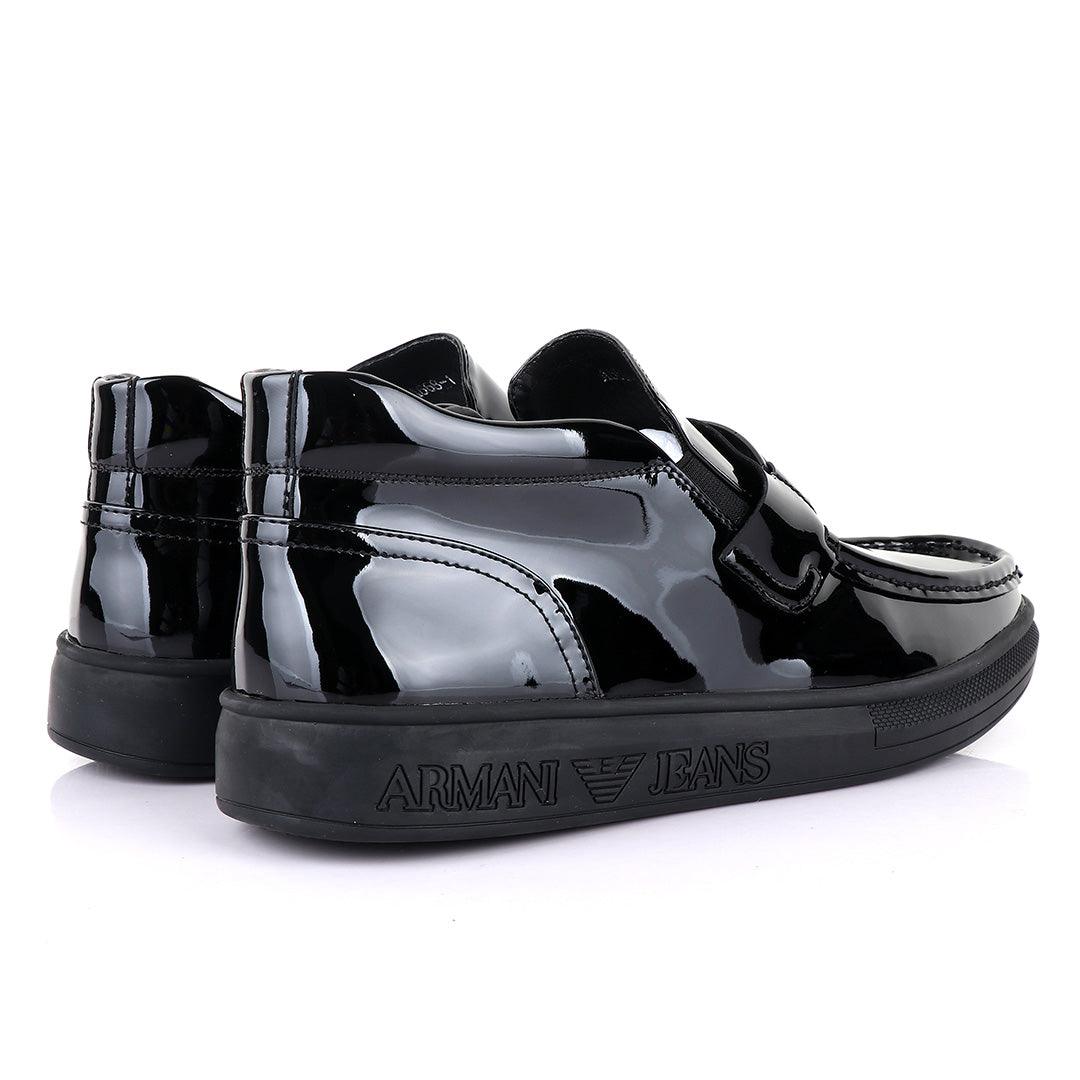 ARM Classic Wetlips Black Leather shoe - Obeezi