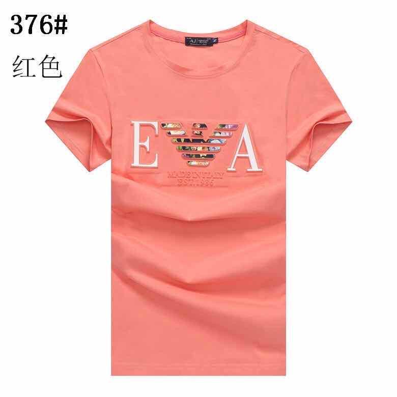 Armani Jeans Orange Crew Neck T Shirt - Obeezi