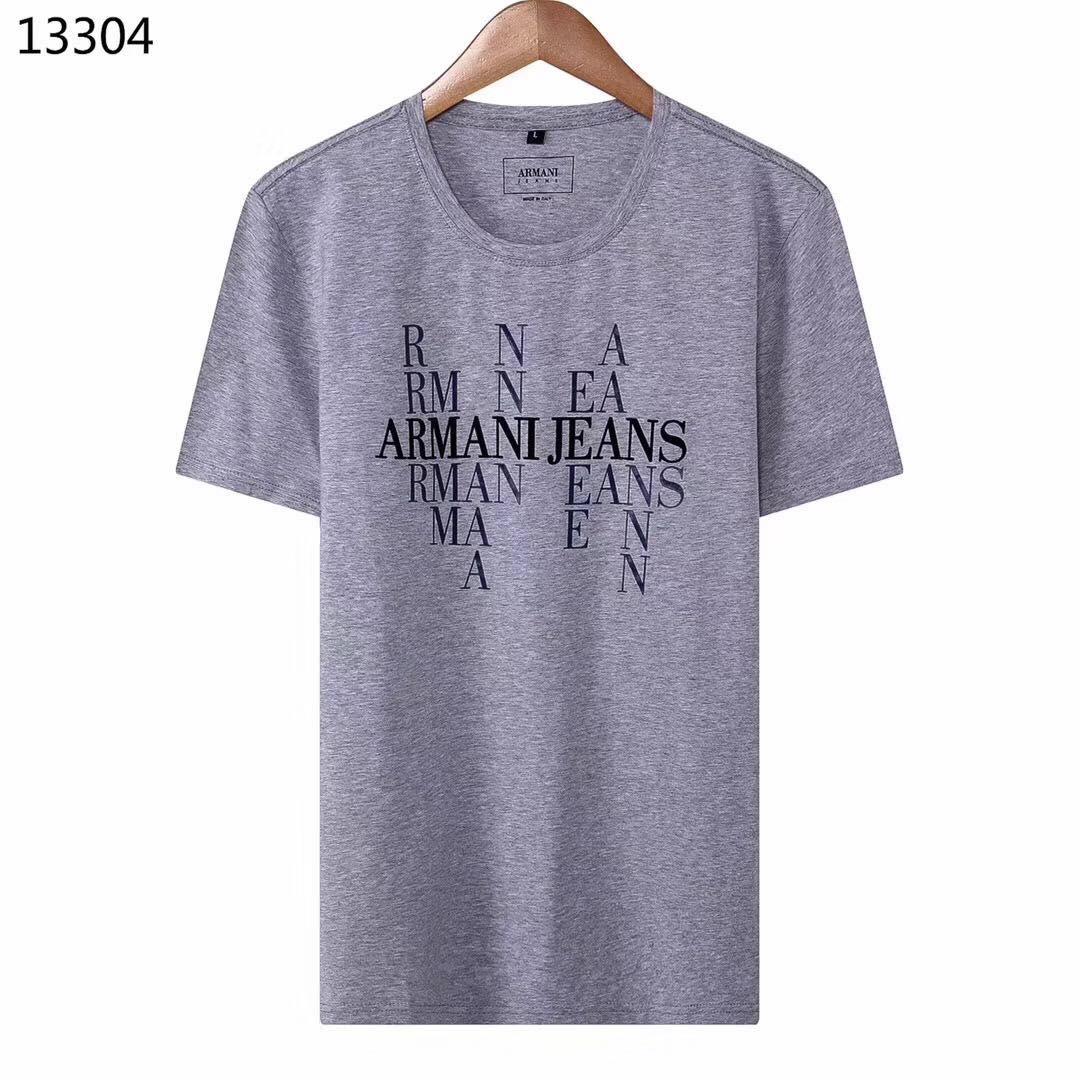 Armani Jeans Shortsleeve T-shirt-Grey - Obeezi