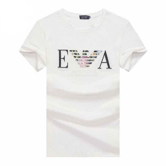 Armani Jeans WHITE Crew Neck T Shirt - Obeezi