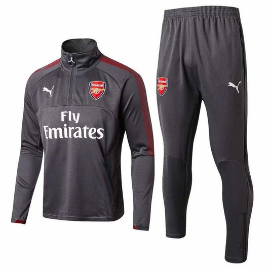ARSENAL FC 17/18 SOCCER Training Kits Grey Tracksuits - Obeezi