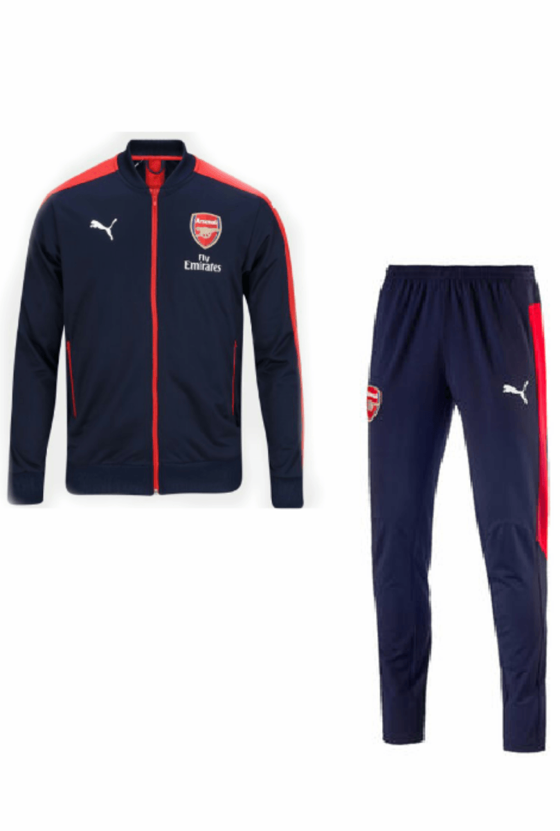 Arsenal Navy Red Tracksuit Training 2018/19 - Obeezi