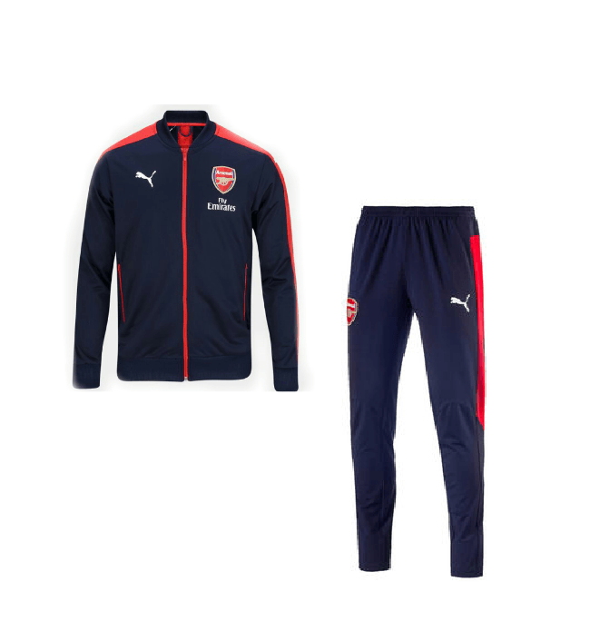 Arsenal Navy Red Tracksuit Training 2018/19 - Obeezi