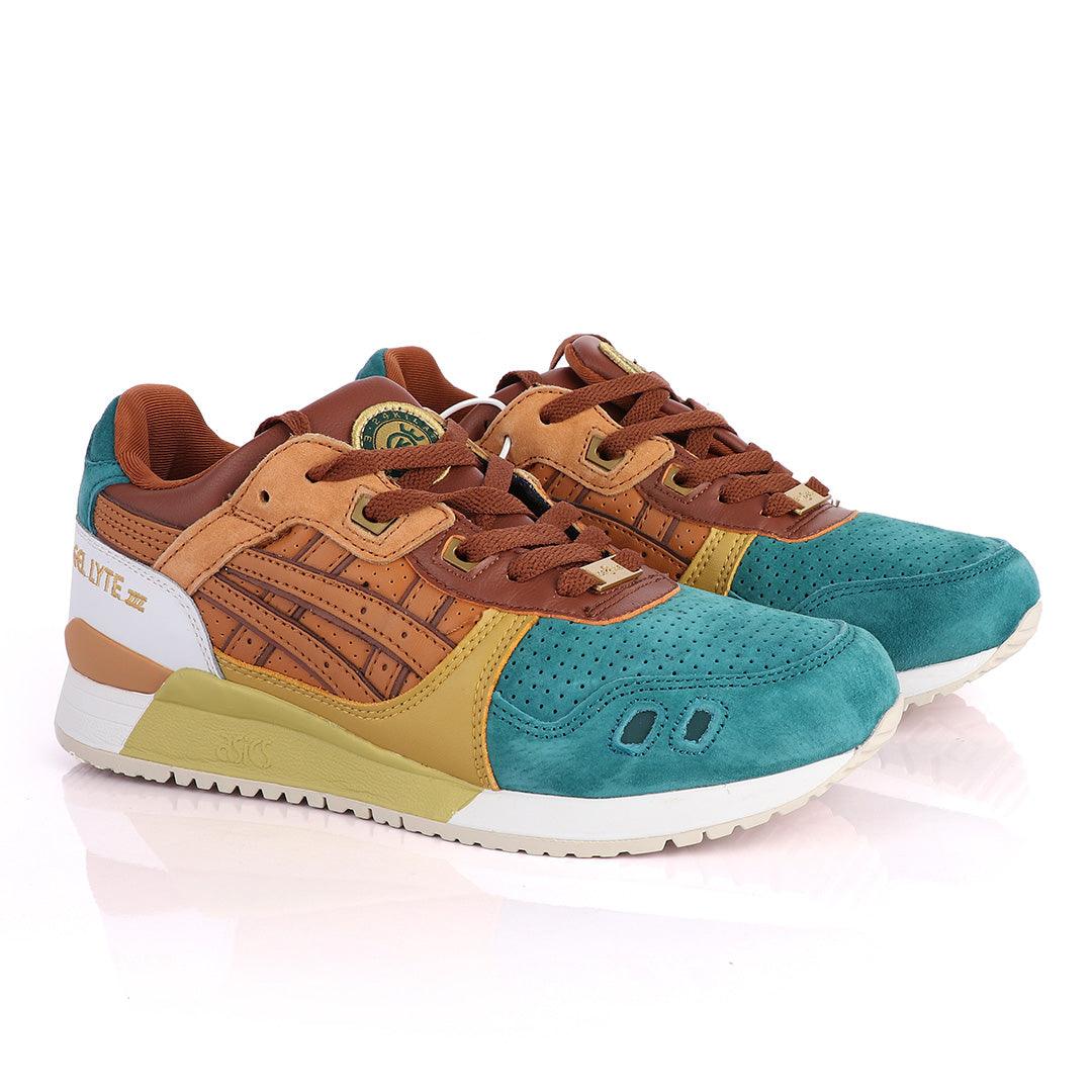 Asicstiger Gel - Lyte III Green Brown Gold Men's Sneakers - Obeezi