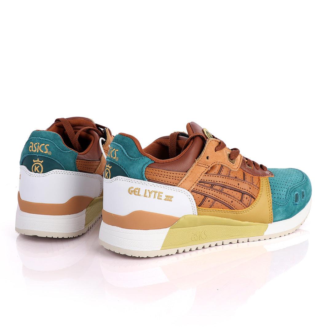 Asicstiger Gel - Lyte III Green Brown Gold Men's Sneakers - Obeezi