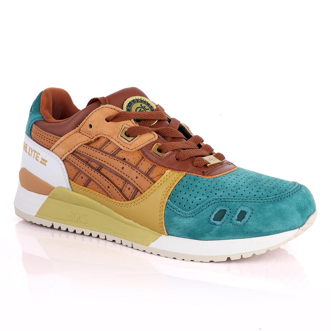 Asicstiger Gel - Lyte III Green Brown Gold Men's Sneakers - Obeezi