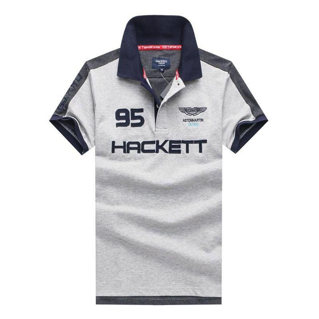 Aston Martin 95 Hacket Grey Polo Shirt - Obeezi