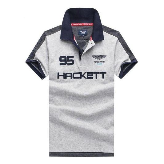 Aston Martin 95 Hacket Grey Polo Shirt - Obeezi