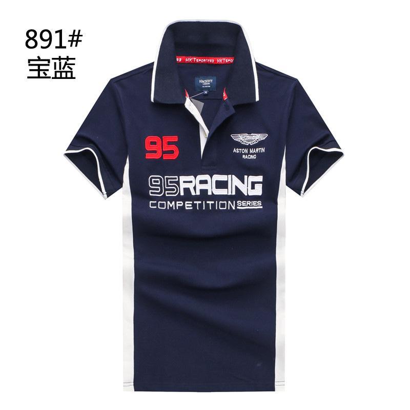Aston Martin 95 Hacket NavyBlue Polo Shirt - Obeezi