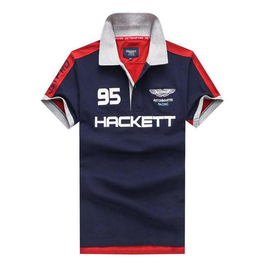 Aston Martin Racing 95 Hacket NavyBlue Polo Shirt - Obeezi