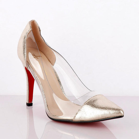 Atmosphere Classic Champagne Gold Women's High Heel Shoe - Obeezi