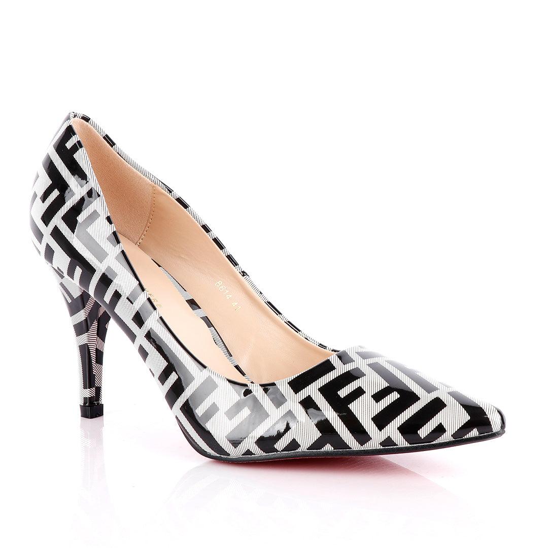 Atmosphere Wetlips Classic Print Design High Heel Women's Shoe - Obeezi