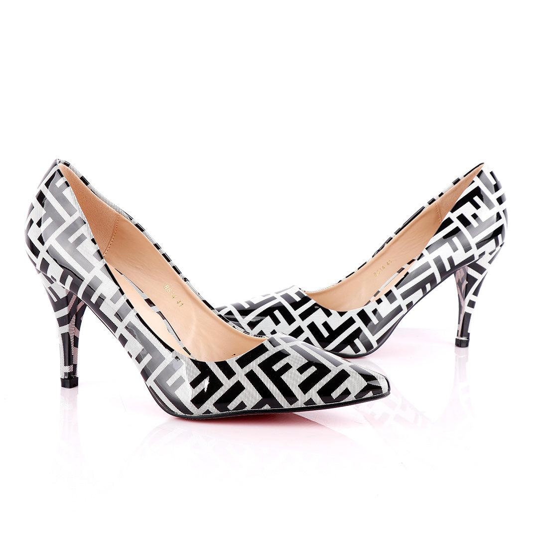 Atmosphere Wetlips Classic Print Design High Heel Women's Shoe - Obeezi