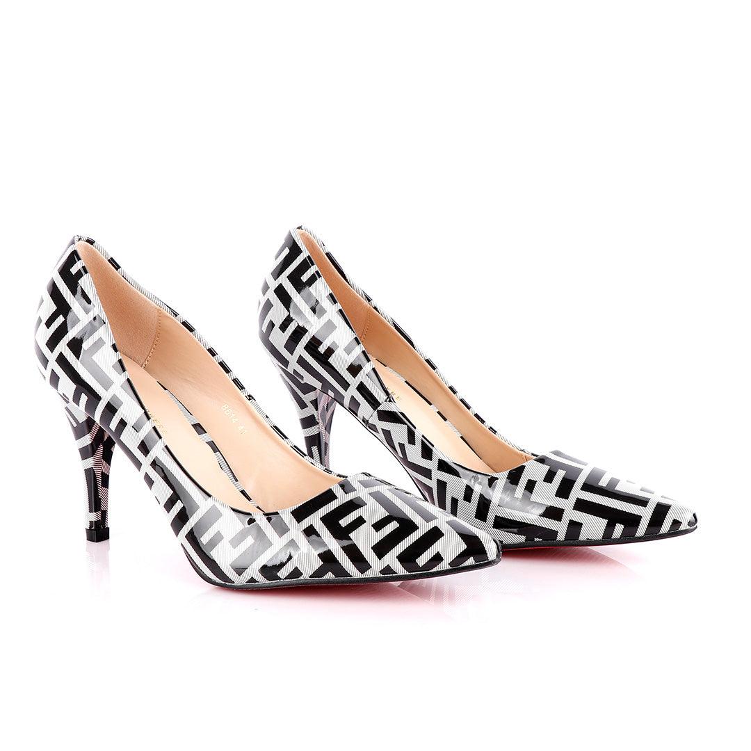 Atmosphere Wetlips Classic Print Design High Heel Women's Shoe - Obeezi