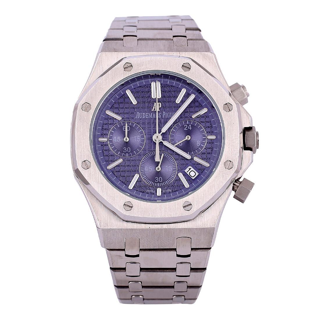 Aude Titanium Screw Designed Rose Silver Watch - Obeezi.com