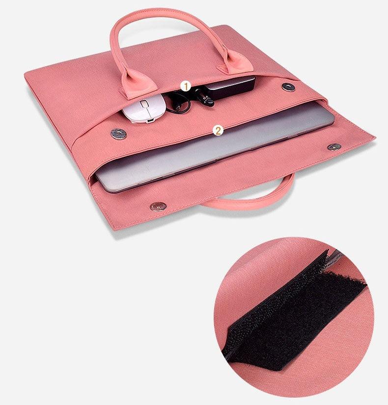 Authentic New Style Collection Portable Laptop Bag- Pink - Obeezi.com